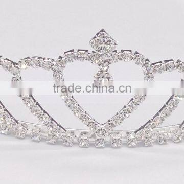 2017 New Crown Crystal Gold Bridal Wedding Hair Comb Accessories Headdress