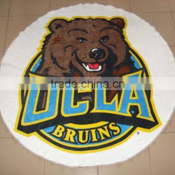 Promotional Gift Cotton Reactive Printing Compressed Round Beach Towel photo-6