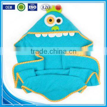 Cuddle plush snuggle custom cotton terry applique animal baby swaddle blanket wholesales