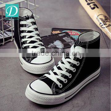 China High Ankle Durable Women Canvas Shoes photo-4