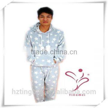 pajamas for adult men's hooded winter sleepwear