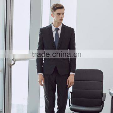 China Factory New Design Wholesale Standing Collar Design Fashion Coat Suit Men Suit photo-3
