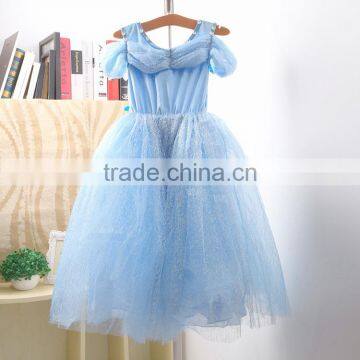 2015 Wholesale Simple Style White Color Lace Girls Birthday Party Dresses photo-3