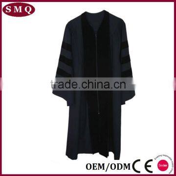Wholesale Black Robe Choir Uniform Master Graduation Gown photo-5