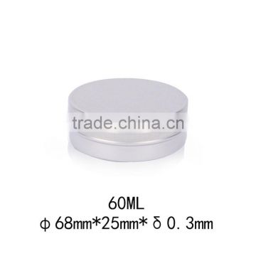 R1928H 60ml 68*25mm aluminum cute small metal tin round boxes