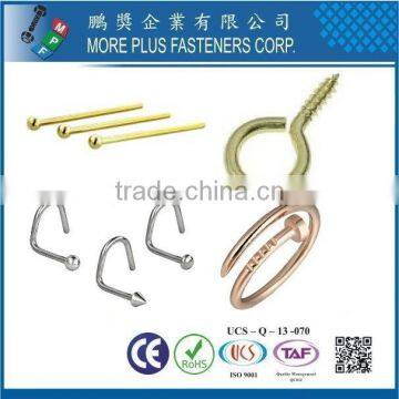 Taiwan Online Shopping stainless steel gold plated costume jewelry screws