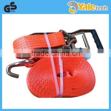 Strap Webbing in Ratchet Tie Down With Hooks and Rings photo-4