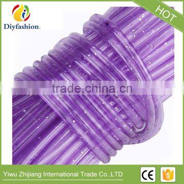 High Quality DIY Round Hollow Knit Plastic PVC Scoubidou Strings photo-5