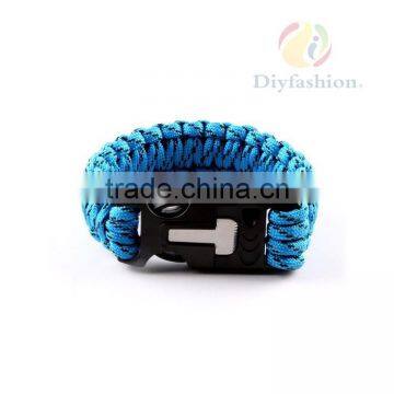 Outdoor Survival Bracelet Paracord, Handmade Bracelet For Men Women Fashion Stout Plastic Buckle PC6014-1 photo-3