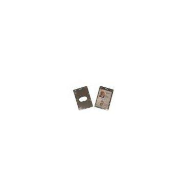 Aluminum or AS Portrait Shielded card, Conference Name Badge Holders With thumb hole