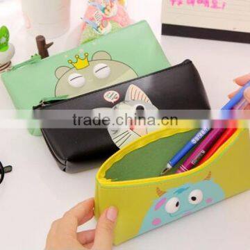 Wholesale Korean Logo Customs Novelty Cute Cartoon PU Pencil Bag Case photo-4