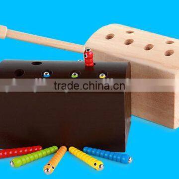 Balance Exercise Wooden Catching Worms Game Gifts Educational Toys for Kids photo-3