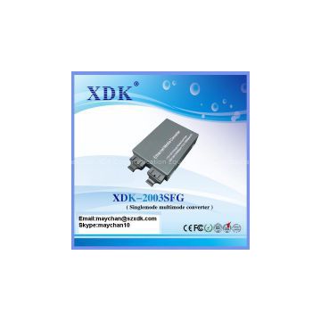 2 100M singlemode multimode media converter