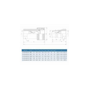 ZJ-YCA ISO 5675 Ball Valve Interchange Quick Release Disconnects photo-2