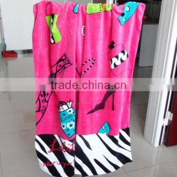 Wholesale print super absorbent microfiber beach towel