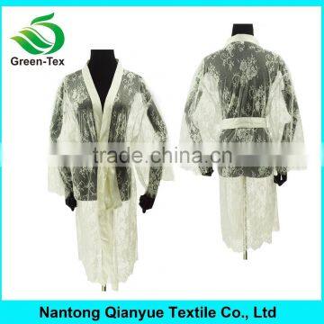 Cheap White Plus Size Women Sexy Lace Bathrobes