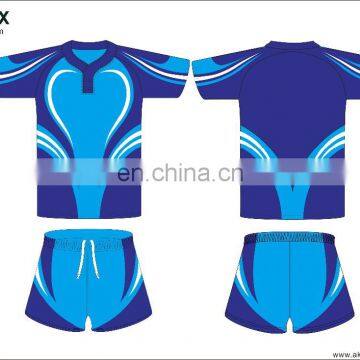 2016 wholesale customized dryfit logo rugby jersey