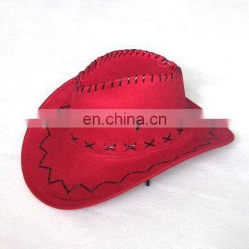 red western woven suede cowboy hat for women