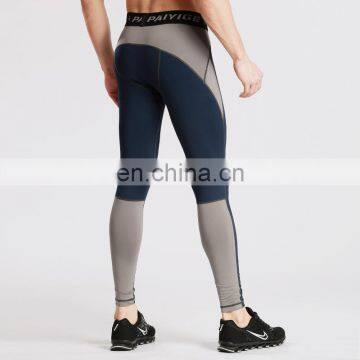 High Quality Dry Fit 90% Polyester 10% Spandex Mens Gym Pants Leggings Wholesale photo-5