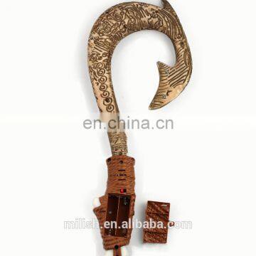 Popular Movie Cosplay Moana Demigod Maui Fishhook Knife Plastic Led Flashing Sword for Kids MFJ-0008 photo-3