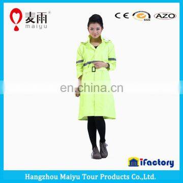 MAIYU waterproof gabardine windbreak female model spring raincoat