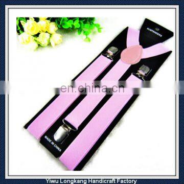 Wholesale Cheap Price Classic Solid Color Suspenders plain color braces suspenders