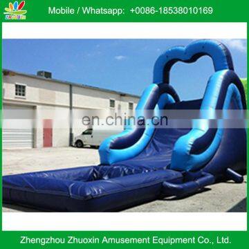 Water Park Inflatable Blue Water Slide with Pool