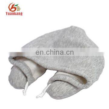 Personlized Funny Cheap Travel Hoodie U-shape Pillow Neck Pillow With Hat Hood
