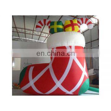 Christmas decoration 2017 inflatable shoes inflatable gifts for sale