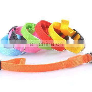 Weather proof hotsell led dog training collar pet collar flashing led dog collar custom dog strap