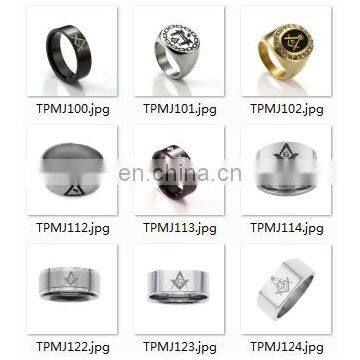 Customizable 316l Stainless Steel Freemason Masonic Jewelry photo-3