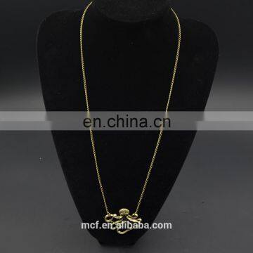 crystal diamond rhinestone fashion pendant octopus necklace MCB-0040