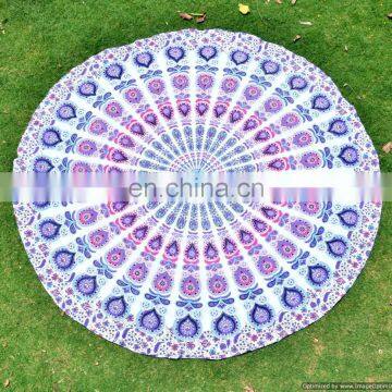 Indian Round Beach Throw Hippie Mandala Gpsy Bohemian Handmade Wall Hanging Table Cover Yoga Mat Beach throw Hippie Tapestries