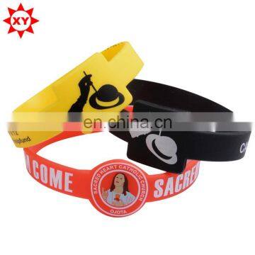 factory sale colorful silicon rubber wristband