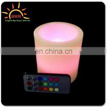 3 Pack (4", 5", 6") of Outdoor / Indoor Flameless LED Remote Control Real Wax Candles with Remote