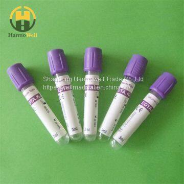 Purple cap EDTA K2 K3 Vacuum blood collection tubes