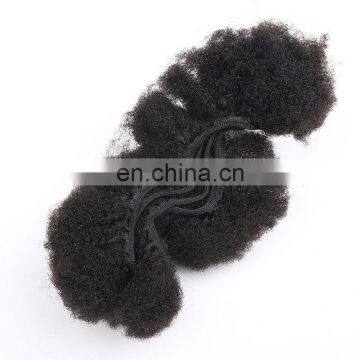 Mongolian Human Hair Natural Color Afro Kinky Hair Weave