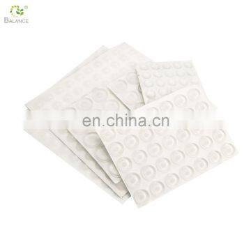 80 Pack Round Small Clear Soft Close Cabinet & Furniture Bumpers