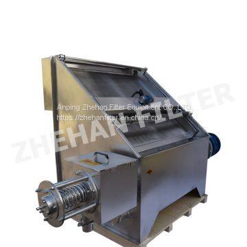 slant screen solid liquid separator poultry manure dewatering machine by Zhehan
