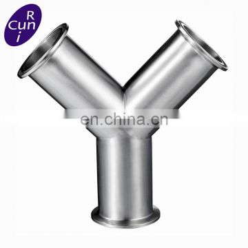 304 316 Sanitary Pipe 304 Stainless Steel 3 Way Elbow Pipe Fitting Connector