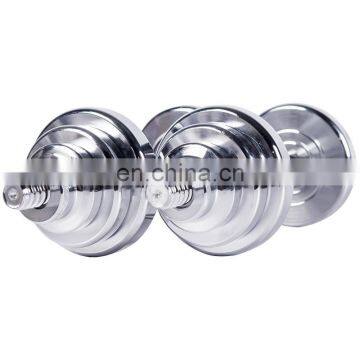 Custom Adjustable Weights Dumbbells Fitness Equipment Straight Handle Plating Dumbbell 40Kg photo-5