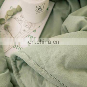 Wholesale Comforter Folded Soft 100% Cotton Knitted Lightweight Coverlet For All Season Quilt photo-5