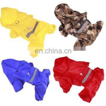 Hot Sale Solid Color and Camouflage Double Layer All Seasons Water Proof Raincoats for Pet Dog Luminous photo-6
