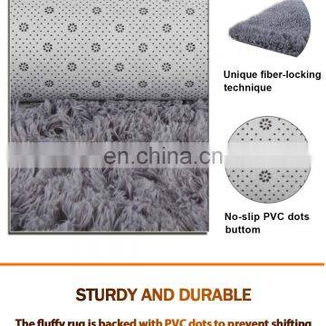 Customized Solid Color Floor Rugs Soft Fluffy Shaggy Carpets for Living Room Carpet
