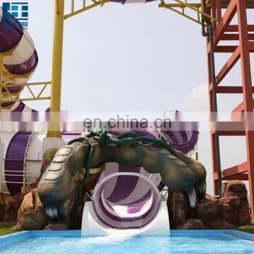 FRP Material Aquapark Slide For Youth and Teenager With Good Rate