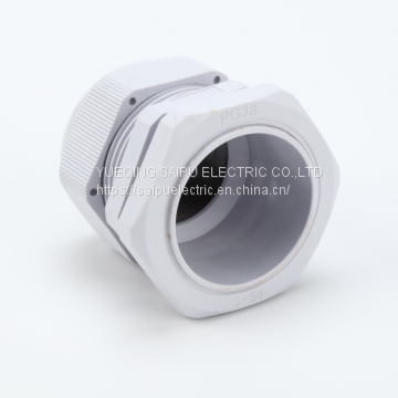 Nylon Cable Gland Nylon Nylon Cable Gland Waterproof Nylon Ip68 PG36 Thread Type Cable Gland