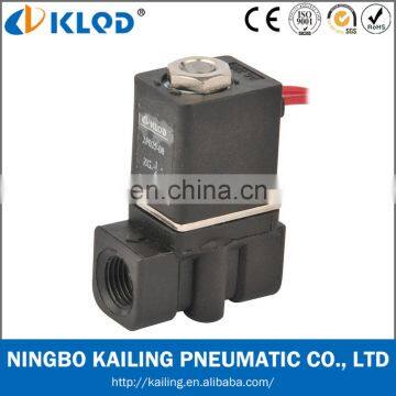 2p025-06 1/8 inch direct acting air water 12v plastic solenoid valve