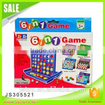 New arrival 6 in 1 games tic tac toe game for children