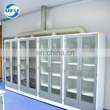 Laboratory Furniture Steel Structure Industrial Storage Cabinet With PP Shelves