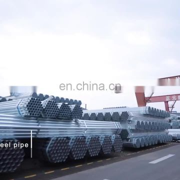 Hot Dip Galvanized Round Steel Pipe / GI Pipe Pre Galvanized Steel Pipe Galvanized Tube For Construction